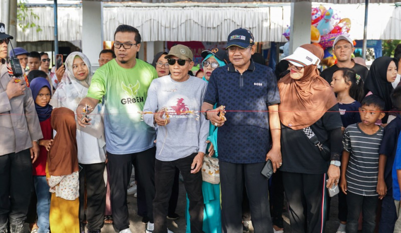 Jalan sehat menyambut hut desa tempos yang ke 25