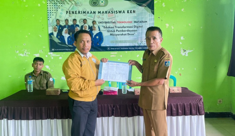 serah terima mahasiswa kkn universitas teknologi mataram